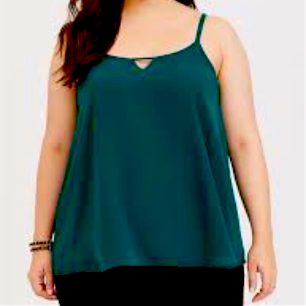 Torrid | Green Keyhole Sophie Swing Tank | Size 1